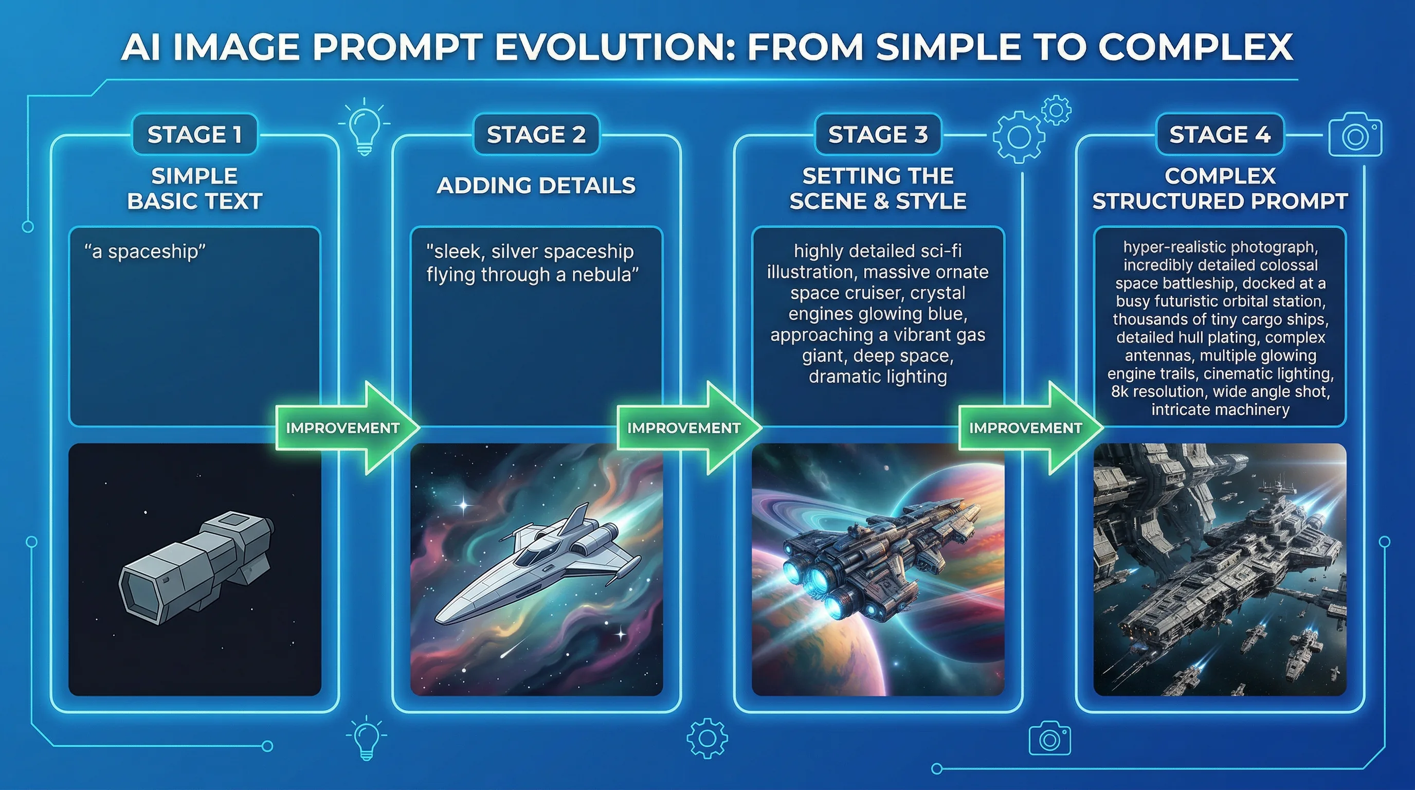 AI Image Prompts From Beginner to Advanced: A Visual Prompt Engineering Guide