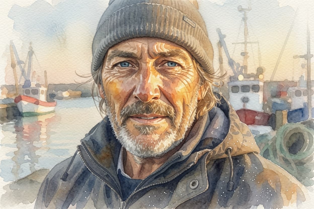 A fully painted watercolor conversion in ~15 seconds