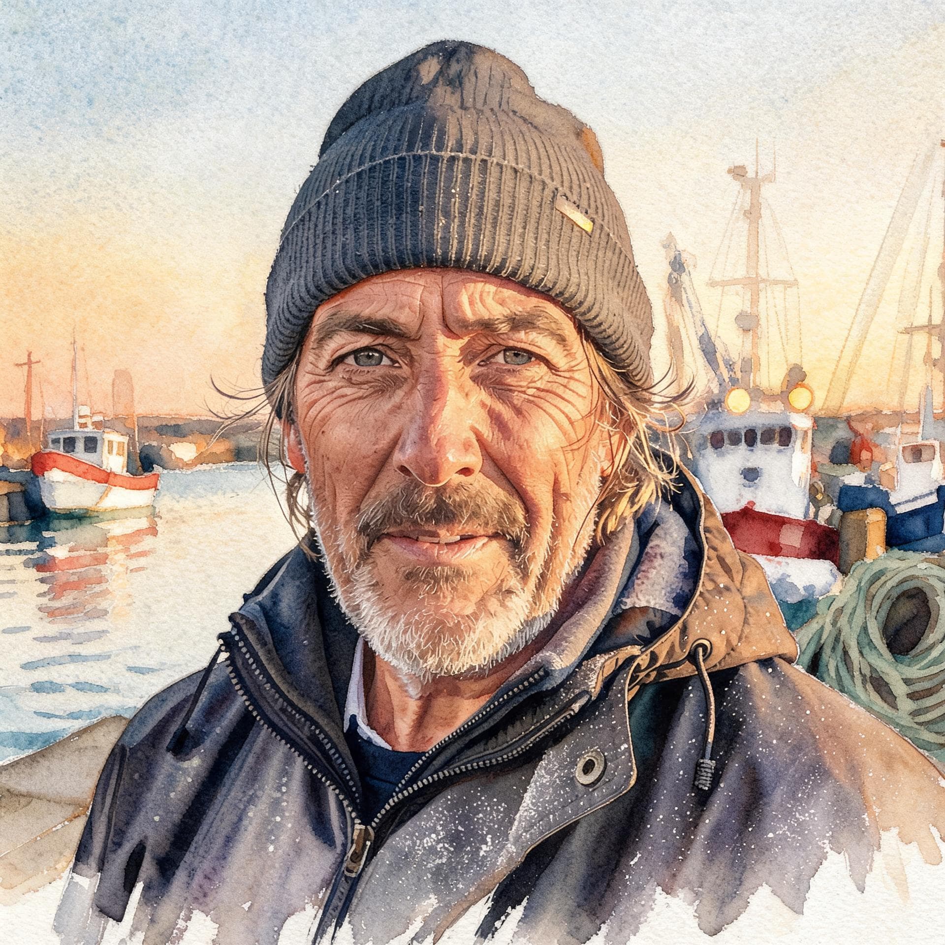 Photo-to-watercolor: likeness and composition preserved